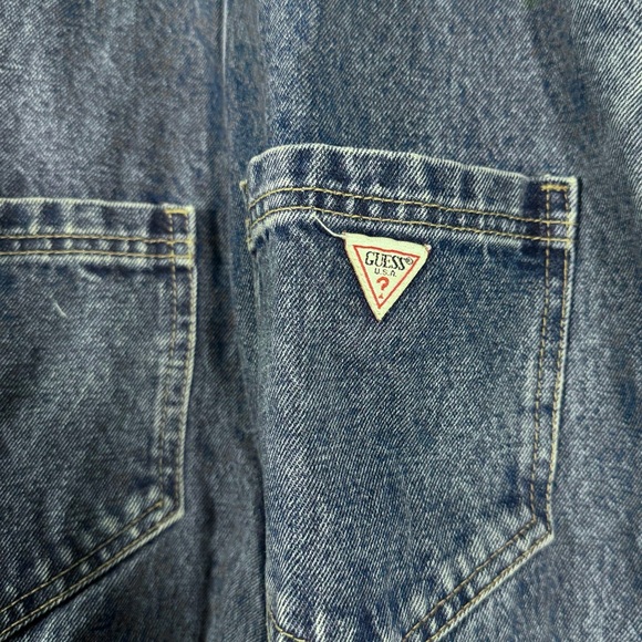Vintage Guess Blue Denim Overalls - Picture 6 of 9